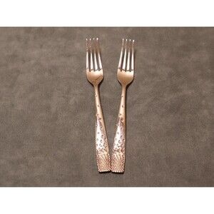 Nambe Dazzle Salad Forks (2) Stainless 18/10 Flatware
